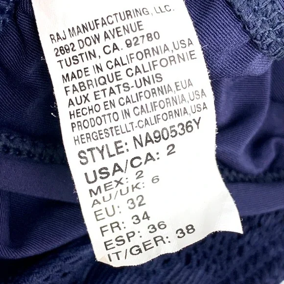 ❌SOLD❌ Y2K NAUTICA navy blue lace one piece swimsuit - Picture 10 of 16